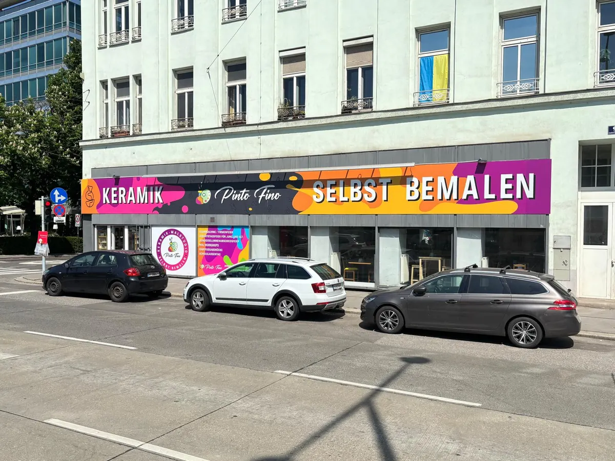 Das Studio Pinto Fino von außen am Landstraßer Gürtel
